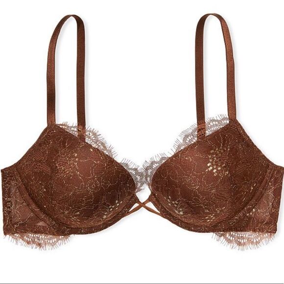 Victorias Secret Very Sexy Bombshell Add-2-Cups Lace Shimmer Push Up bra 36D - Picture 3 of 7